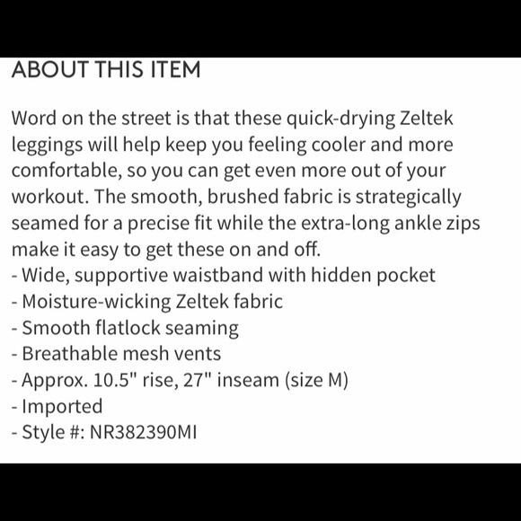 Zella leggings - Picture 6 of 6